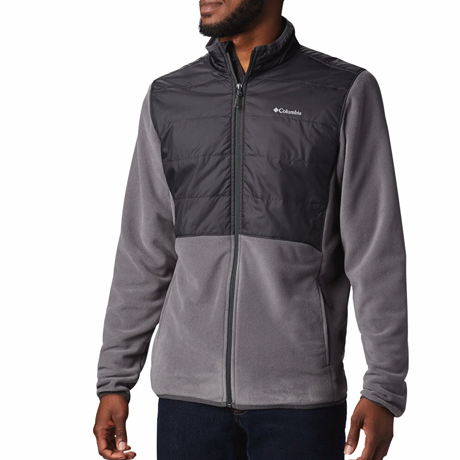 Columbia Basin Butte Full Zip Erkek Polar L - Gri