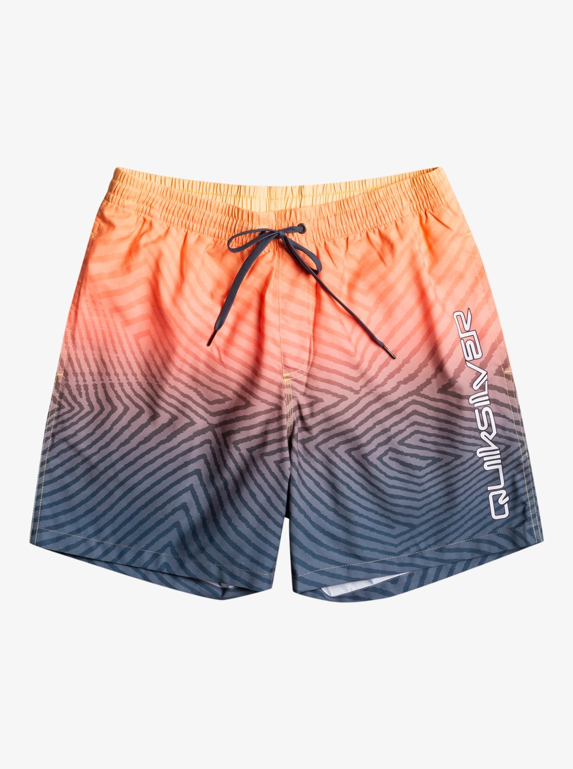 Quiksilver Everyday Warped Logo 17'' Erkek Yüzme Şortu XXL - Turuncu/Gri