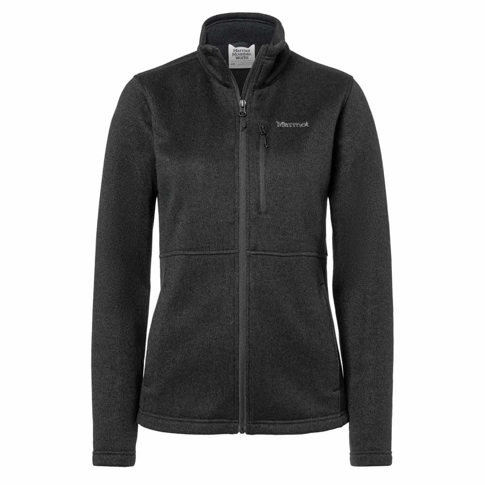 Marmot Drop Line Tam Fermuarlı Kadın Polar Ceket S - Siyah