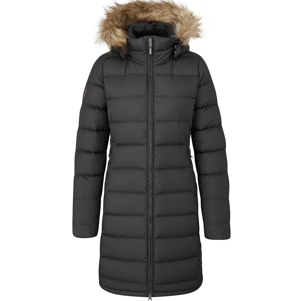 Rab Deep Cover Kadın Kaz Tüyü Parka XL - Siyah