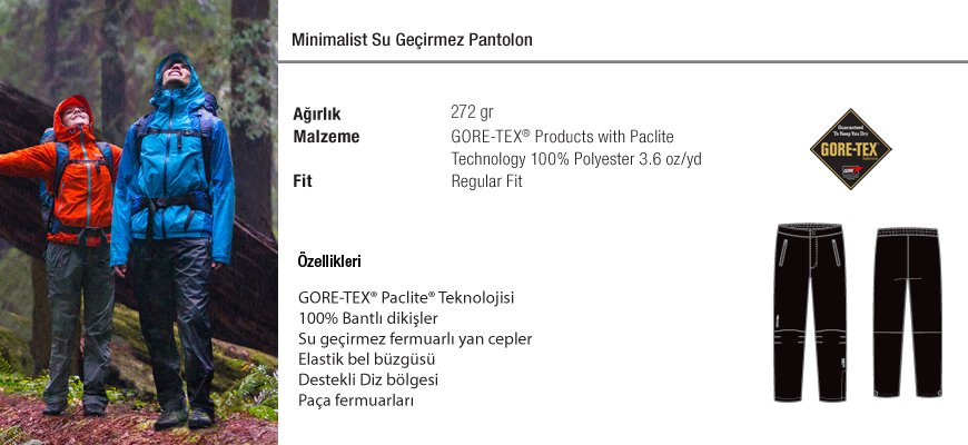 Su geçirmez Pantolon