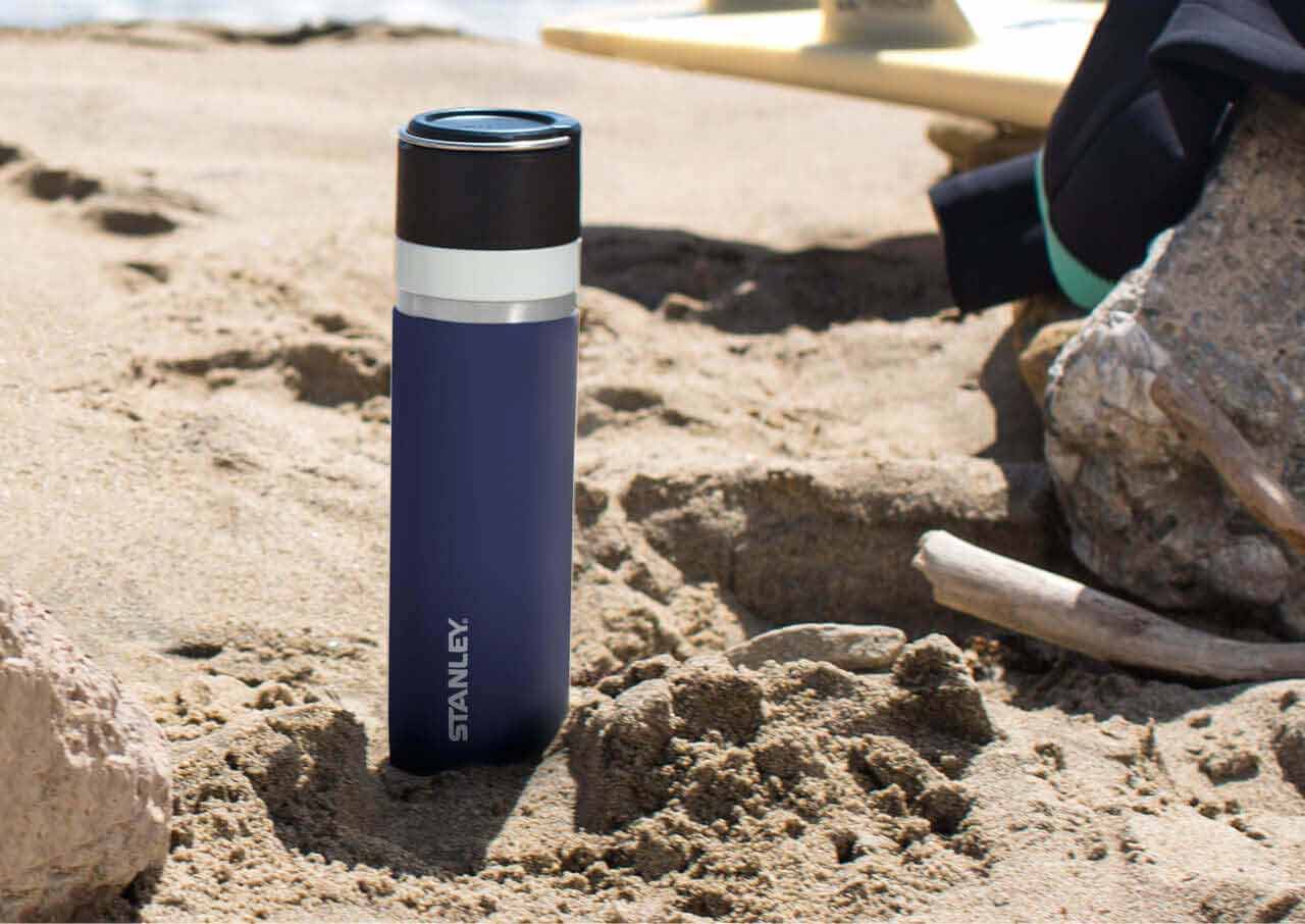 Ceramivac™ bottle on the beach