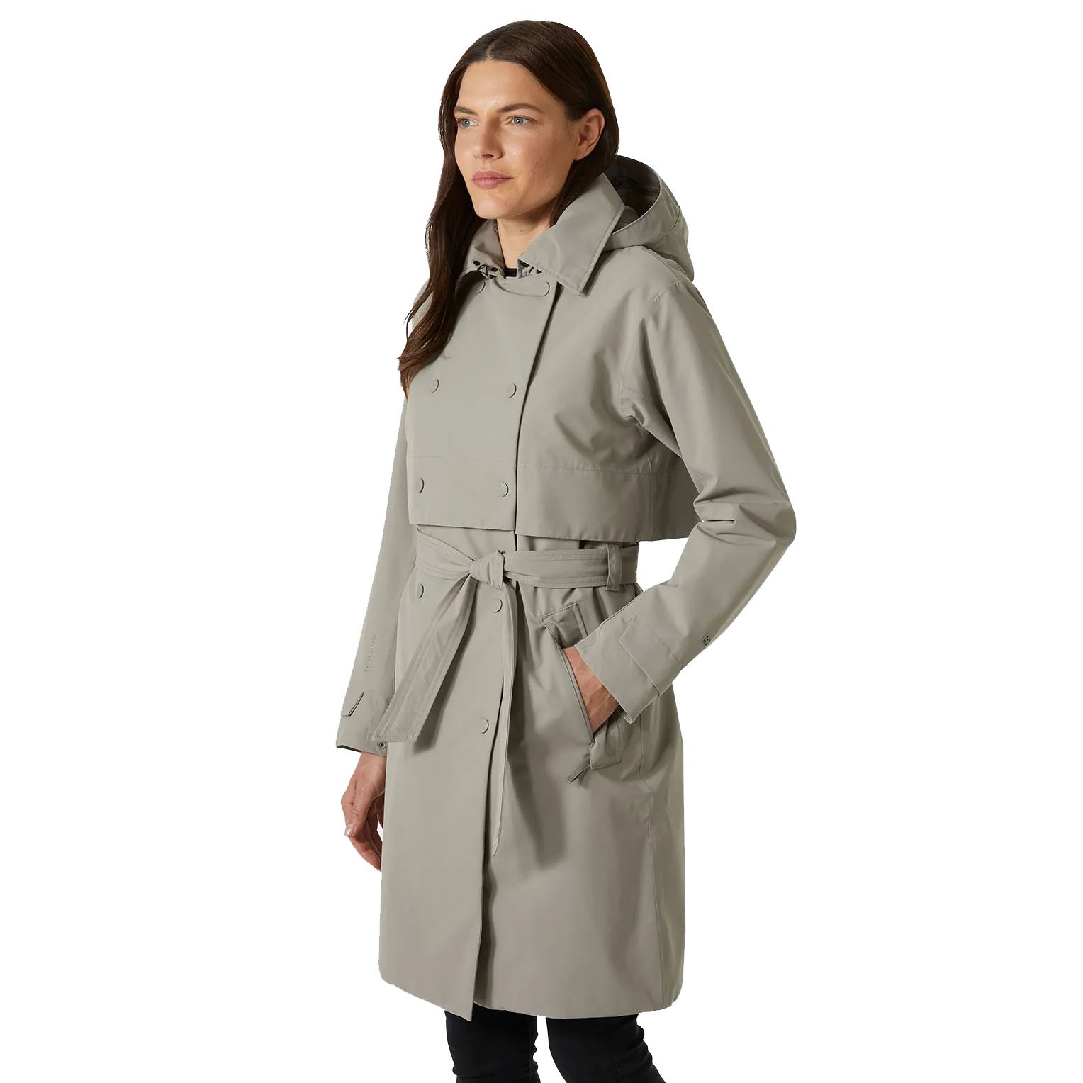 Helly Hansen Jane Kadın Yalıtımlı Trençkot Açık Kahverengi - XS