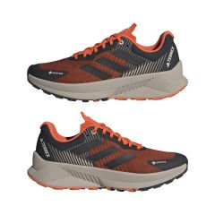 Adidas Terrex Soulstride Gore Tex Erkek Arazi Koşu Ayakkabısı 44  2/3 - Kiremit/Gri