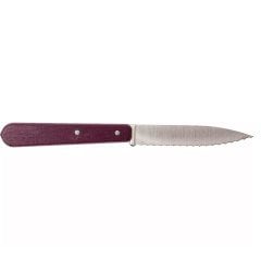 Opinel Essential No:113 Paslanmaz Çelik Tırtıklı Soyma Bıçağı Mor