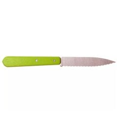 Opinel Essential No:113 Paslanmaz Çelik Tırtıklı Soyma Bıçağı Yeşil