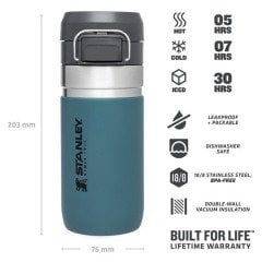 Stanley The Quick Flip Paslanmaz Çelik Termos Bardak 0.47 LT 0,47 LT - Petrol