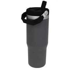 Stanley The IceFlow Flip Straw Pipetli Termos Bardak 0,89 LT 0,89 LT - Füme