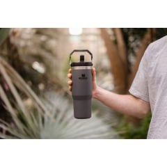 Stanley The IceFlow Flip Straw Pipetli Termos Bardak 0,89 LT 0,89 LT - Füme