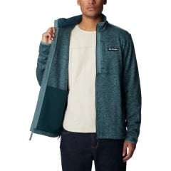 Columbia Sweater Weather Erkek Tam Fermuarlı Polar M - Petrol