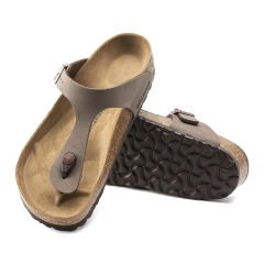 Birkenstock Gizeh BF Nubuk Unisex Terlik 44 - Kahve