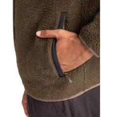 Quiksilver Shallow Water Erkek Polar Yelek L - Haki/Siyah