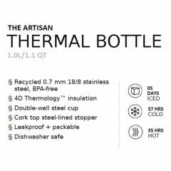 Stanley The Artisan Paslanmaz Çelik Termos 1 Lt 1 LT - Yeşil