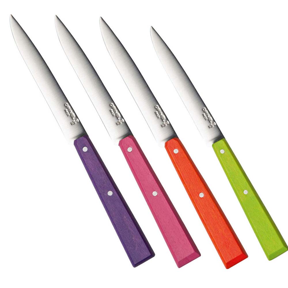 Opinel Bon Appetit Pop 4 Parça Ahşap Saplı Sofra Bıçağı N°125