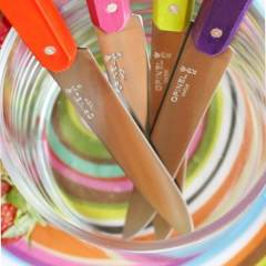 Opinel Bon Appetit Ahşap Saplı Sofra Bıçağı (Turuncu)