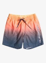 Quiksilver Everyday Warped Logo 17'' Erkek Yüzme Şortu XXL - Turuncu/Gri