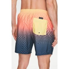 Quiksilver Everyday Warped Logo 17'' Erkek Yüzme Şortu XXL - Turuncu/Gri