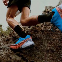 Merrell Agility Peak 5 Erkek Koşu Ayakkabısı 43,5 - Mavi/Turuncu