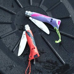 Opinel Outdoor Junior Katlanır Paslanmaz Çelik Çakı (Mor)