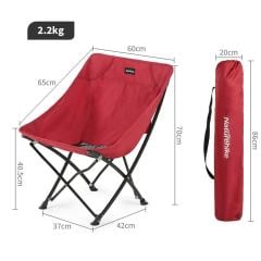 NatureHike Katlanabilir Kamp Sandalyesi Kırmızı