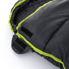 Loap İron -5°C  Sağ Fermuar Uyku Tulumu Siyah-Yeşil R