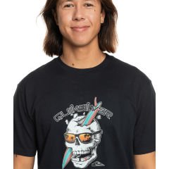 Quiksilver One Last Surf Erkek Tişört S - Siyah