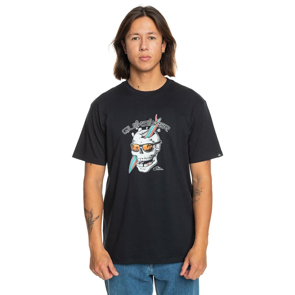 Quiksilver One Last Surf Erkek Tişört S - Siyah