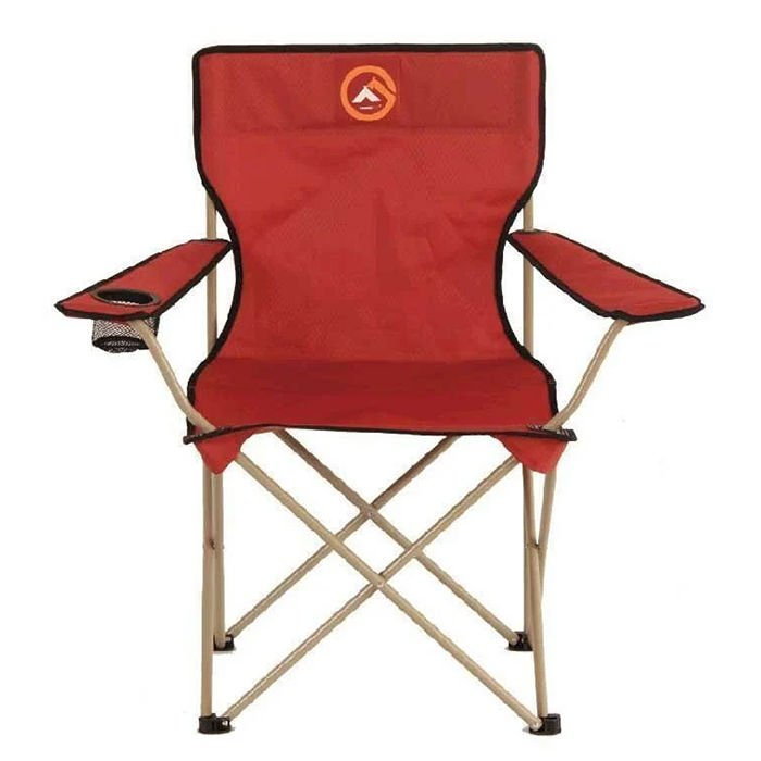 Famedall Baskırı Katlanır Kamp Sandalyesi Kırmızı