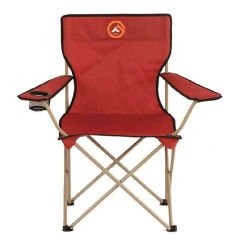 Famedall Baskırı Katlanır Kamp Sandalyesi Kırmızı