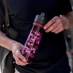Aladdin Sports Tracker Su Takipli Tek El Su Matarası 0,80 Lt Bordo