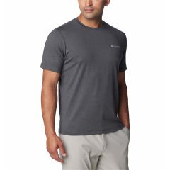 Columbia Tech Trail Crew Neck II Erkek Tişört S - Gri